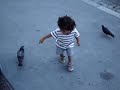 Chetu playing with Pegion