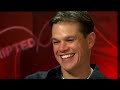 matt damon and george clooney interview each other and answer questions from viewers about their movie, syriana.