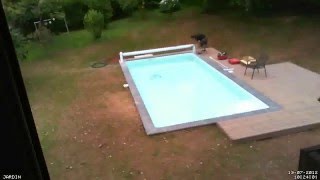 Construction piscine : 19/07/2012 ( Volet roulant -- Timelapse)