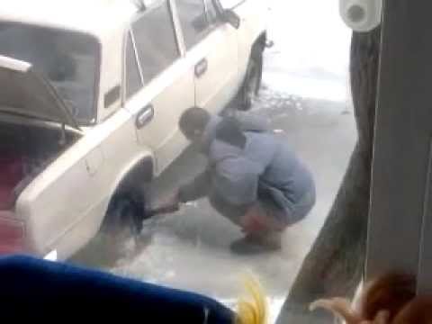 ВАЗ во льду