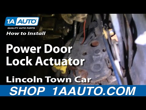 How To Install Repair Replace Rear Power Door Lock Actuator Lincoln Town Car 98-04 1AAuto.com