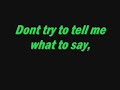 Avril Lavigne - Don't tell me