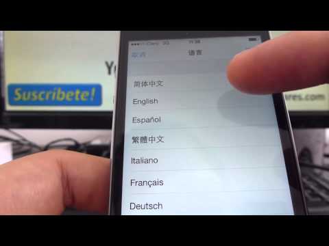 how to change language on iphone