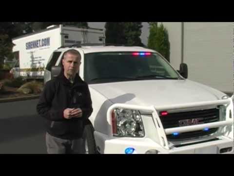 White GMC Yukon XL Emergency Vehicle Install