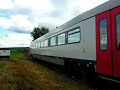 Modern diesel passenger train near Mariembourg, Belgium