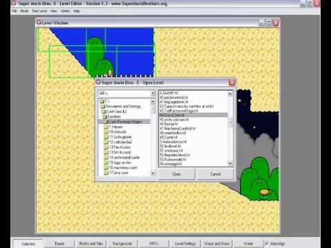 how to download super mario bros x level editor