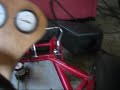 Starting, running and driving home build jet-kart!