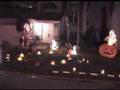 Awesome Halloween Lights Synched To X-Files Theme Song