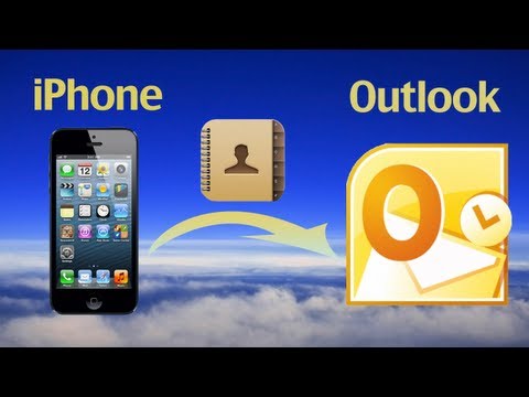 how to sync outlook with iphone