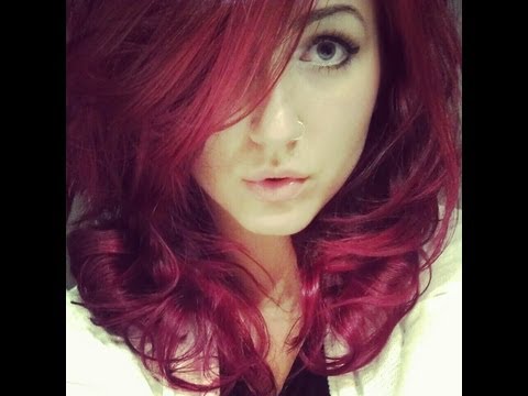 how to dye your hair a bright red