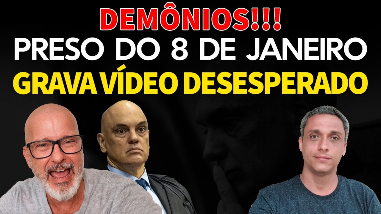DEMÔNIOS!!! Preso do 8 de janeiro grava vídeo desesperado. Nunca me pessam pra "pegar leve"