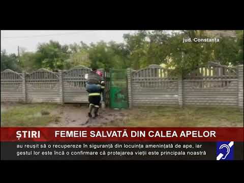 Femeie salvată din calea apelor