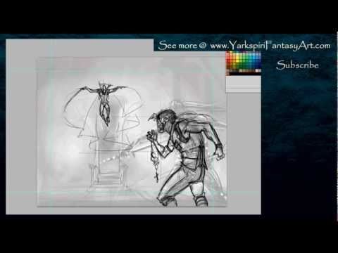 how to draw vampire hunter d