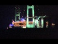 Oasis of The Seas passing under The Great Belt Bridge