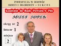 Józef Jopek. Kandydat do Rady Powiatu Pilskiego