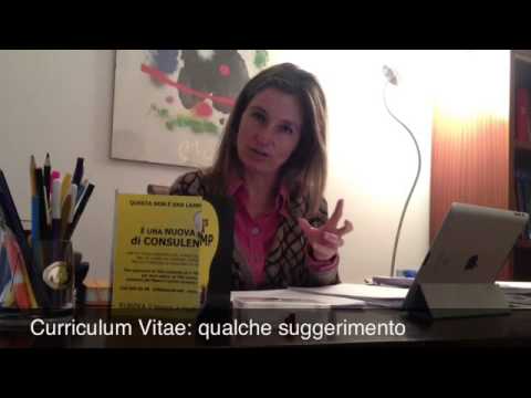 Curriculum vitae: qualche suggerimento