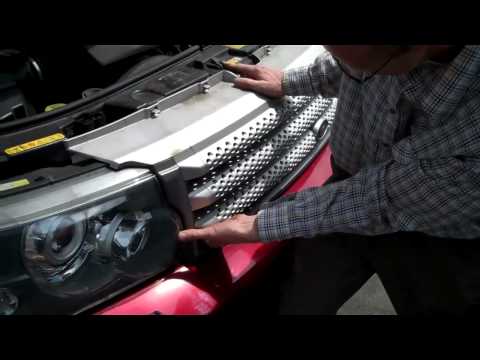 How to remove front grill on a Range Rover Sport