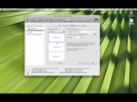 Utility di formattazione e partizionamento - Mac OSX Utility di formattazione e partizionamento - Mac OSX