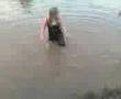 funi vid of me in a pond
