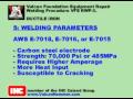 VFE RW-3: Vulcan Hammer Ductile Iron Welding Procedure