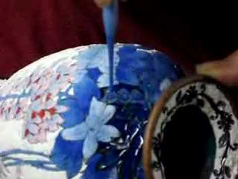Enameling Cloisonne at Factory in ...