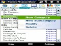 Pocket Finance Diary Lite Money Manager for Windows Mobile