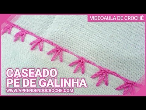 Aprendendo Caseado Pé de Galinha em croche - Aprendendo Crochê Aprendendo Caseado Pé de Galinha em croche - Aprendendo Crochê