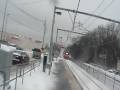 SNOW SHOT!! Regional 135 through South Attleboro WITH HORN!! MUST SEE!