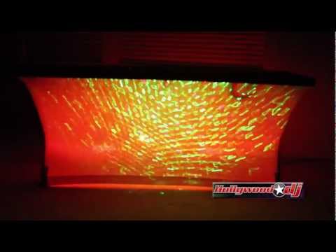 white table - Scrim King White Table 513-SS-TBL-02-W DEMO. Example with two Chauvet SlimPaR 64 and with the Chauvet Storm FX Laser. White scrim to cover your table. What a...