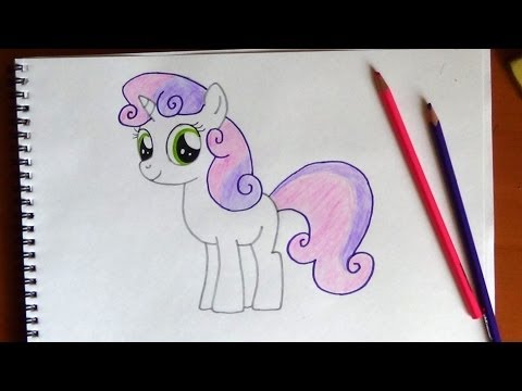how to draw sweetie belle