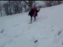 My friend Crashing into a tree
