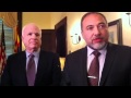 Senator John McCain with Israeli Foreign Minister Avigdor L