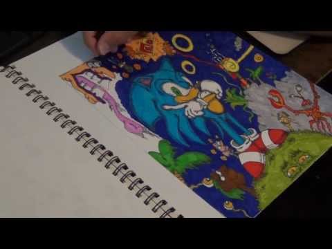 how to color sonic