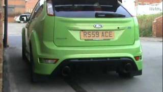 Ford Focus RS mk2 2009 with Milltek Sport Turbo Back Exhaust (200 cell cat + non resonated) Ford Focus RS mk2 2009 with Milltek Sport Turbo Back Exhaust (200 cell cat + non resonated)