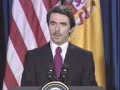 Aznar hablando tejano: Estamos trabajando en ello