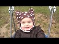 Mira swinging at the park