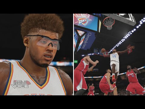 NBA 2K15 MyCAREER - SWISH RED Primetime 2's Colorway! DOUBLE-DOUBLE IN FIRST HALF!?!