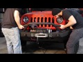 Fishbone Offroad Front Full-Width Winch Bumper w/ LEDs (Part Number: FB22003) Fishbone Offroad Front Full-Width Winch Bumper w/ LEDs - JK