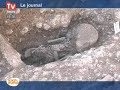 Découverte d'ossements devant la mairie de Blois