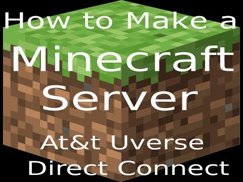 how to make a minecraft server with at&t