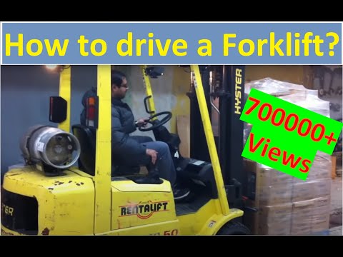 How to operate / drive a forklift (Forklift Training Lesson)(con anotaciones español)[HD]