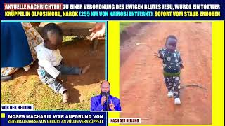 Moses Macharia kann zu einer Verordnung des ewigen Blutes JESU gehen