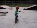 silly 4 year old skateboard trick