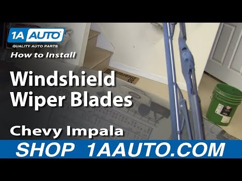 How To Install Replace Windshield Wiper Blades 2006-12 Chevy Impala