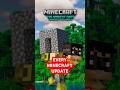 What happens if you upgrade a house through EVERY Minecraft update? #minecraft #shorts