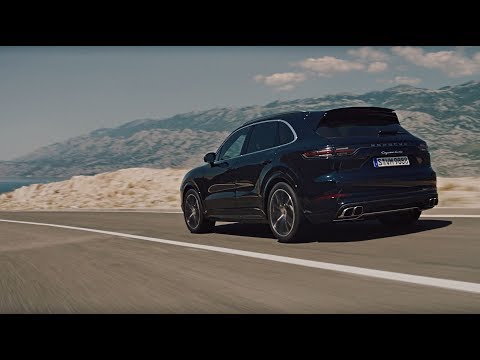 The new Porsche Cayenne Turbo in motion.