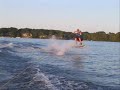 Our first summer wakeboarding.