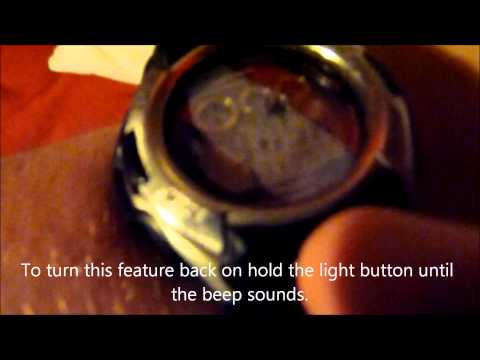 how to turn off g shock watch