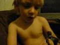 Charlie pinched himself in the stomache with NailClippers