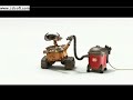 an adorable commercial with wall-e, toy story, and a vacuum!